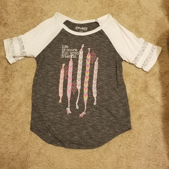 Girls size 10/12 tops: Mudd, red camel, Arizona - Picture 4 of 7